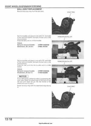 2005-2006 Honda ATV TRX500FE/FM/TM FourTrax Foreman Factory Service Manual, Page 248