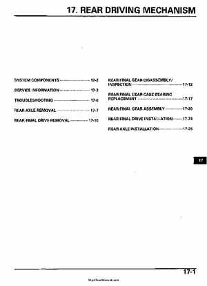 2005-2006 Honda ATV TRX500FE/FM/TM FourTrax Foreman Factory Service Manual, Page 327