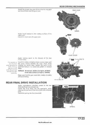 2005-2006 Honda ATV TRX500FE/FM/TM FourTrax Foreman Factory Service Manual, Page 349