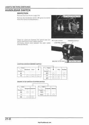 2005-2006 Honda ATV TRX500FE/FM/TM FourTrax Foreman Factory Service Manual, Page 389