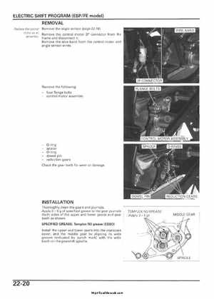 2005-2006 Honda ATV TRX500FE/FM/TM FourTrax Foreman Factory Service Manual, Page 422