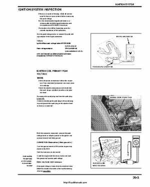 2005-2008 Honda ATV TRX500FA/FGA Fourtrax, Rubicon Factory Service Manual, Page 421