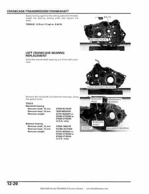 2005-2009 Honda TRX400EX/TRX400X Service Manual, Page 202
