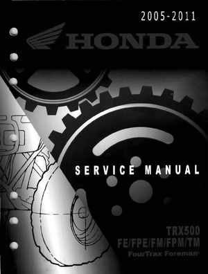 2005-2011 Honda FourTrax Foreman TRX500 FE/FPE/FM/FPM/TM Service Manual, Page 1