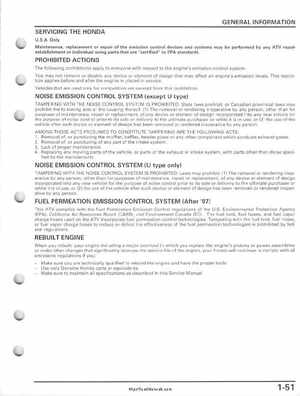 2005-2011 Honda FourTrax Foreman TRX500 FE/FPE/FM/FPM/TM Service Manual, Page 55