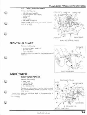 2005-2011 Honda FourTrax Foreman TRX500 FE/FPE/FM/FPM/TM Service Manual, Page 69