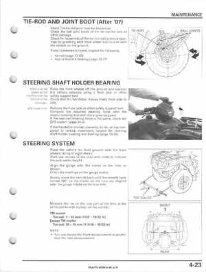 2005-2011 Honda FourTrax Foreman TRX500 FE/FPE/FM/FPM/TM Service Manual, Page 101