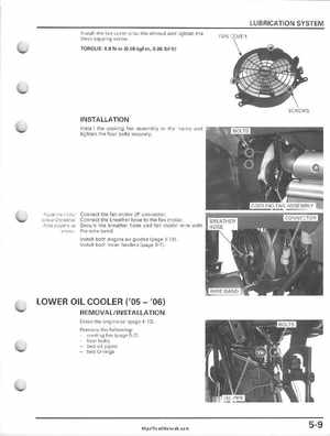 2005-2011 Honda FourTrax Foreman TRX500 FE/FPE/FM/FPM/TM Service Manual, Page 111