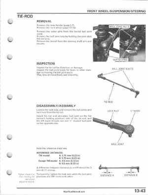 2005-2011 Honda FourTrax Foreman TRX500 FE/FPE/FM/FPM/TM Service Manual, Page 301
