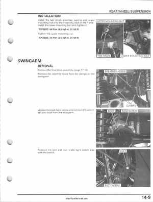 2005-2011 Honda FourTrax Foreman TRX500 FE/FPE/FM/FPM/TM Service Manual, Page 311