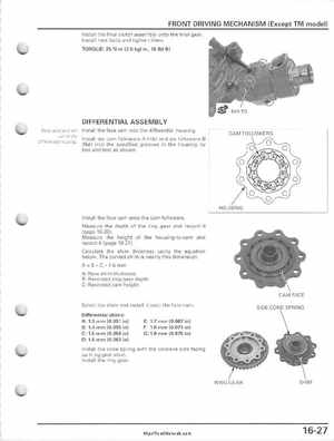 2005-2011 Honda FourTrax Foreman TRX500 FE/FPE/FM/FPM/TM Service Manual, Page 365