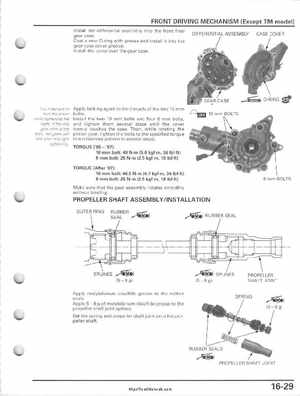 2005-2011 Honda FourTrax Foreman TRX500 FE/FPE/FM/FPM/TM Service Manual, Page 367