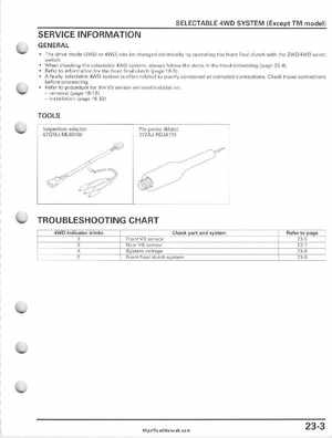 2005-2011 Honda FourTrax Foreman TRX500 FE/FPE/FM/FPM/TM Service Manual, Page 483