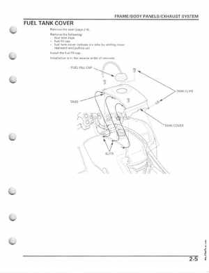 2005-2011 Honda Recon TRX250TE/TM service manual, Page 40