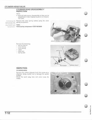 2005-2011 Honda Recon TRX250TE/TM service manual, Page 128
