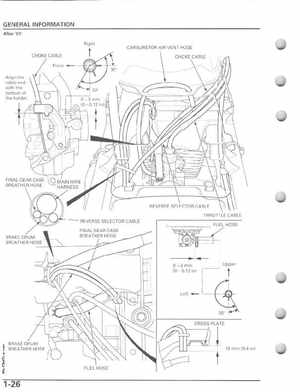 2006-2009 Honda TRX250EX/TRX250X Service Manual, Page 30