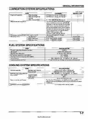 2006-2009 Honda TRX680 (TRX 680 FA-FGA) Factory Service Manual, Page 11