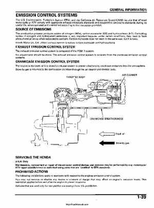2006-2009 Honda TRX680 (TRX 680 FA-FGA) Factory Service Manual, Page 43
