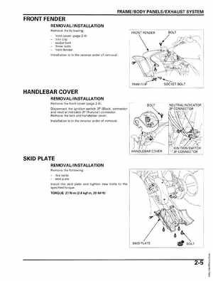 2006-2012 Honda TRX90 TRX90EX/X Service Manual, Page 31