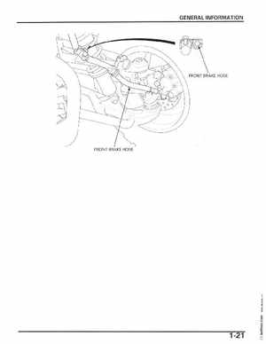 2006-2014 Honda FourTrax ATV TRX250 EX TRX250X Service Manual, Page 25