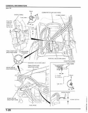 2006-2014 Honda FourTrax ATV TRX250 EX TRX250X Service Manual, Page 30