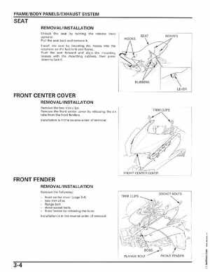 2006-2014 Honda FourTrax ATV TRX250 EX TRX250X Service Manual, Page 45
