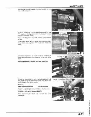 2006-2014 Honda FourTrax ATV TRX250 EX TRX250X Service Manual, Page 62