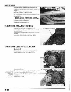 2006-2014 Honda FourTrax ATV TRX250 EX TRX250X Service Manual, Page 65