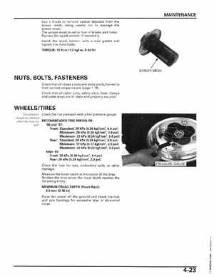 2006-2014 Honda FourTrax ATV TRX250 EX TRX250X Service Manual, Page 74