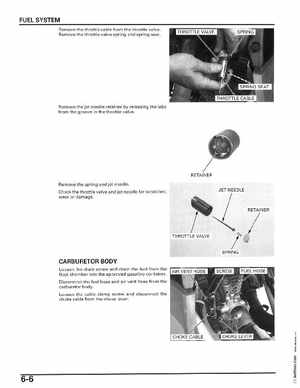 2006-2014 Honda FourTrax ATV TRX250 EX TRX250X Service Manual, Page 91