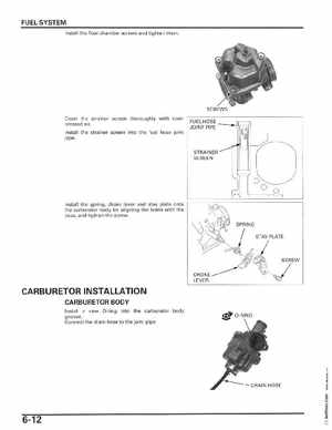 2006-2014 Honda FourTrax ATV TRX250 EX TRX250X Service Manual, Page 97
