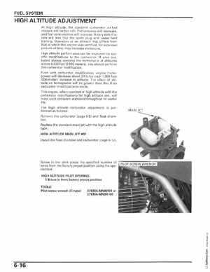 2006-2014 Honda FourTrax ATV TRX250 EX TRX250X Service Manual, Page 101