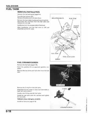 2006-2014 Honda FourTrax ATV TRX250 EX TRX250X Service Manual, Page 103