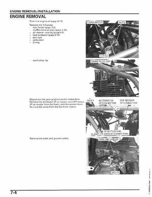 2006-2014 Honda FourTrax ATV TRX250 EX TRX250X Service Manual, Page 108