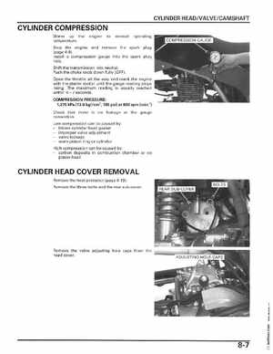 2006-2014 Honda FourTrax ATV TRX250 EX TRX250X Service Manual, Page 122