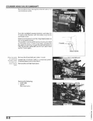 2006-2014 Honda FourTrax ATV TRX250 EX TRX250X Service Manual, Page 123