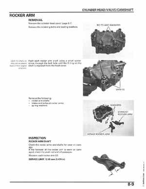 2006-2014 Honda FourTrax ATV TRX250 EX TRX250X Service Manual, Page 124