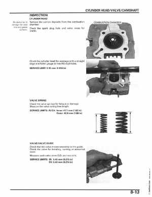 2006-2014 Honda FourTrax ATV TRX250 EX TRX250X Service Manual, Page 128