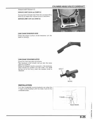 2006-2014 Honda FourTrax ATV TRX250 EX TRX250X Service Manual, Page 140