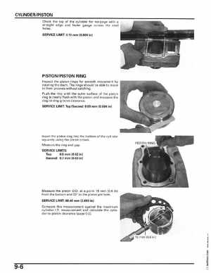 2006-2014 Honda FourTrax ATV TRX250 EX TRX250X Service Manual, Page 148