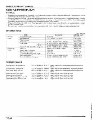 2006-2014 Honda FourTrax ATV TRX250 EX TRX250X Service Manual, Page 155