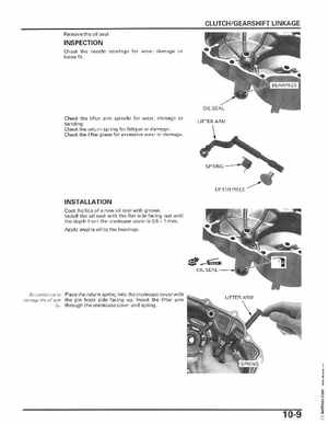 2006-2014 Honda FourTrax ATV TRX250 EX TRX250X Service Manual, Page 160