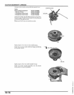2006-2014 Honda FourTrax ATV TRX250 EX TRX250X Service Manual, Page 167