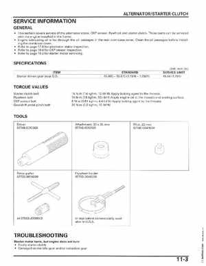 2006-2014 Honda FourTrax ATV TRX250 EX TRX250X Service Manual, Page 184