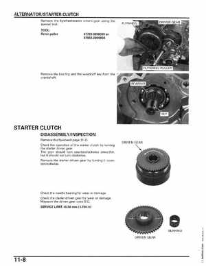 2006-2014 Honda FourTrax ATV TRX250 EX TRX250X Service Manual, Page 189
