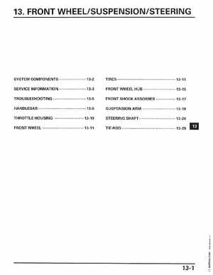 2006-2014 Honda FourTrax ATV TRX250 EX TRX250X Service Manual, Page 216