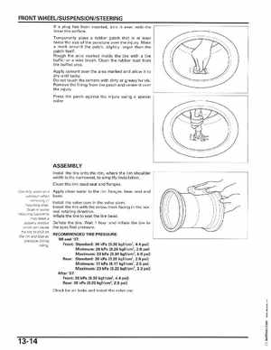 2006-2014 Honda FourTrax ATV TRX250 EX TRX250X Service Manual, Page 229