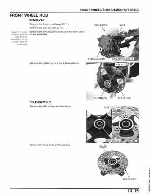 2006-2014 Honda FourTrax ATV TRX250 EX TRX250X Service Manual, Page 230