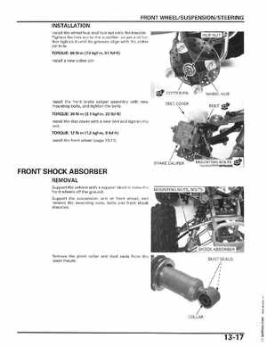 2006-2014 Honda FourTrax ATV TRX250 EX TRX250X Service Manual, Page 232
