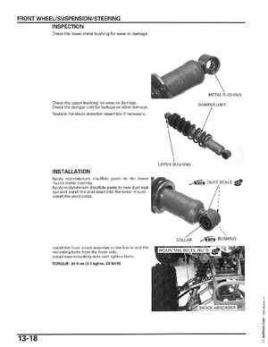 2006-2014 Honda FourTrax ATV TRX250 EX TRX250X Service Manual, Page 233